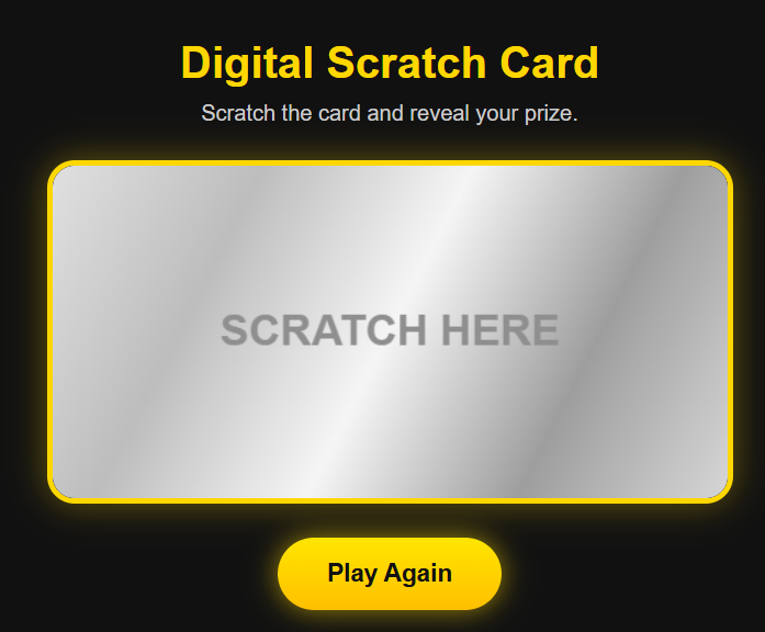 Digital Scratch Card screenshot